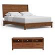 Home Square 2-Piece Set with Queen Platform Bed and TV Console
