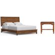 Home Square 2-Piece Set with Standard King Platform Bed and Mini Desk