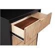 Home Square 3-Piece Set with Larsen 3 Drawer Chest & 5 Drawer Chest & Nightstand