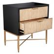 Home Square 3-Piece Set with Larsen 3 Drawer Chest & 5 Drawer Chest & Nightstand
