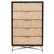Home Square 3-Piece Set with Larsen 3 Drawer Chest & 5 Drawer Chest & Nightstand