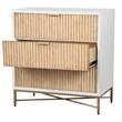 Home Square 2-Piece Set with 3 Drawer Chest & 2 Drawer Nightstand in White