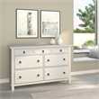 Home Square 2-Piece Set with 7 Drawer Dresser & King Shutter Panel Bed