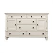 Home Square 2-Piece Set with 6 Drawer Wood Dresser & King Shutter Panel Bed