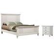 Home Square 2-Piece Set with 3 Drawer Nightstand & California King Panel Bed