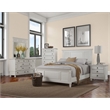 Home Square 2-Piece Set with 5 Drawer Chest & California King Shutter Panel Bed