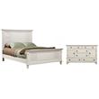 Home Square 2-Piece Set with 6 Drawer Dresser & California King Panel Bed