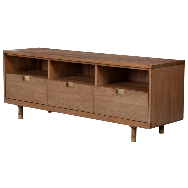 Home Square 2-Piece Set with Easton Nightstand & TV Console in Sand