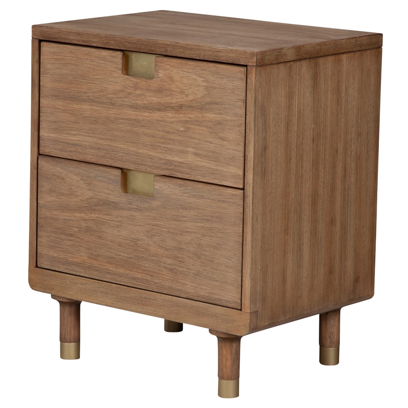 Home Square 2-Piece Set with Easton Nightstand & TV Console in Sand