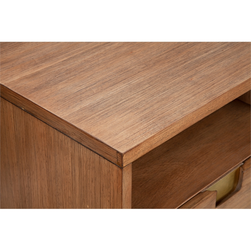 Home Square 2-Piece Set with Easton Nightstand & TV Console in Sand
