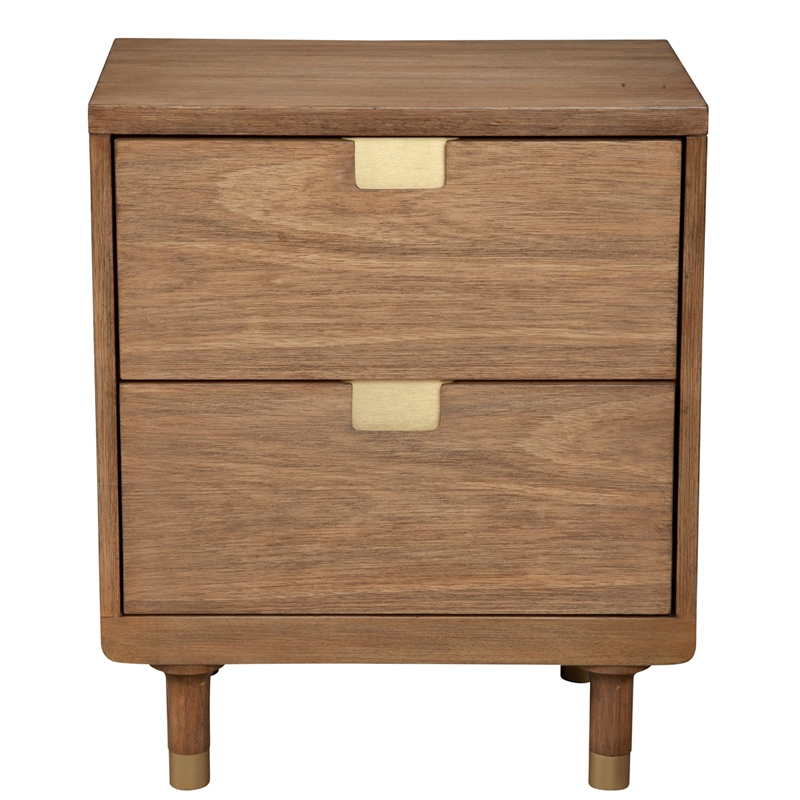 Home Square 2-Piece Set with Easton Nightstand & TV Console in Sand