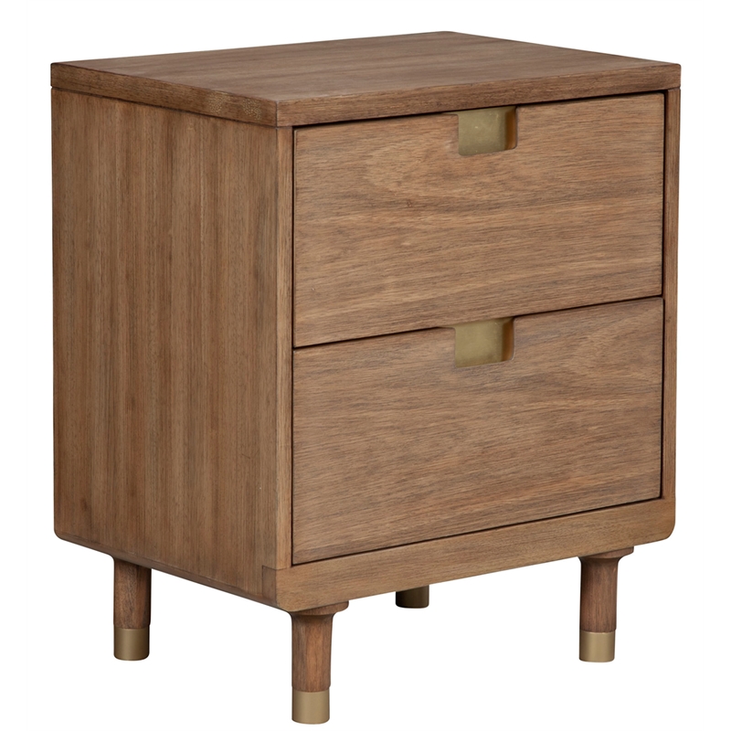 Home Square 2-Piece Set with Easton Nightstand & TV Console in Sand