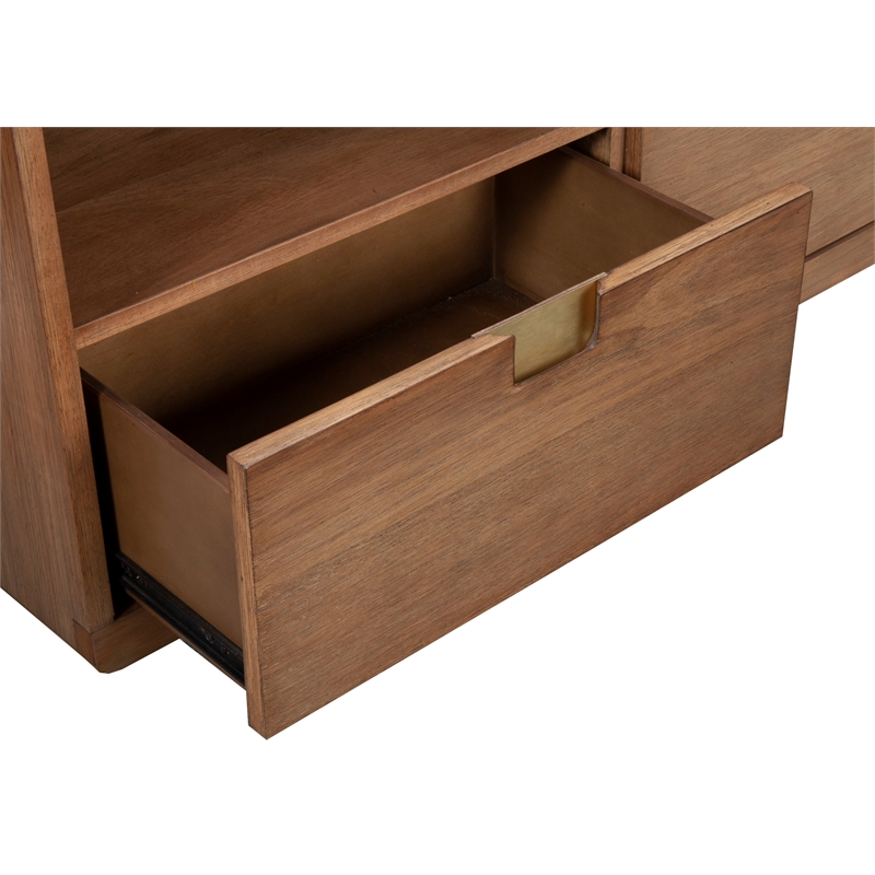 Home Square 2-Piece Set with Easton 3 Drawer Chest & TV Console in Sand