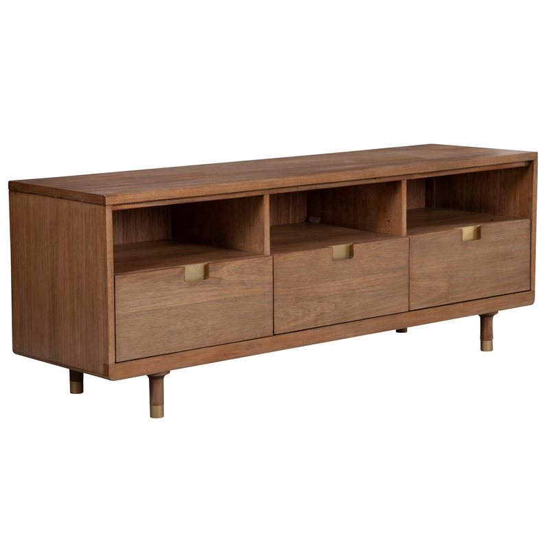 Home Square 2-Piece Set with Easton 3 Drawer Chest & TV Console in Sand
