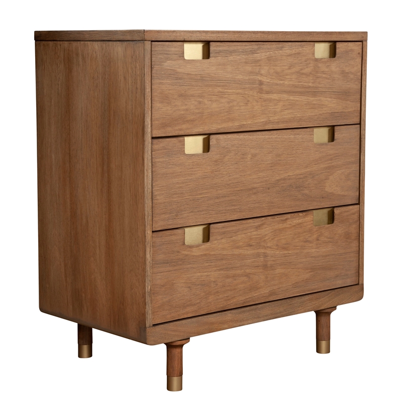 Home Square 2-Piece Set with Easton 3 Drawer Chest & TV Console in Sand