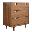 Home Square 2-Piece Set with Easton 3 Drawer Chest & TV Console in Sand
