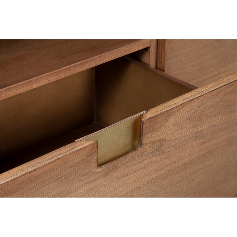 Home Square 2-Piece Set with Easton 3 Drawer Chest & TV Console in Sand