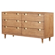 Home Square 2-Piece Set with 6 Drawer Dresser & Standard King Platform Bed