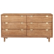 Home Square 2-Piece Set with 6 Drawer Dresser & Standard King Platform Bed