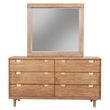 Home Square 2-Piece Set with 6 Drawer Dresser & Standard King Platform Bed