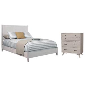 Home Square 2-Piece Set with Flynn Queen Panel Bed & Accent Chest