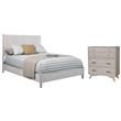 Home Square 2-Piece Set with Flynn Full Size Panel Bed & Accent Chest