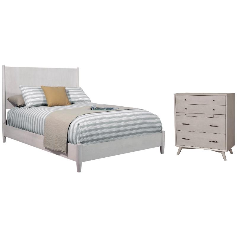 Home Square 2-Piece Set with Flynn California King Panel Bed & Accent Chest