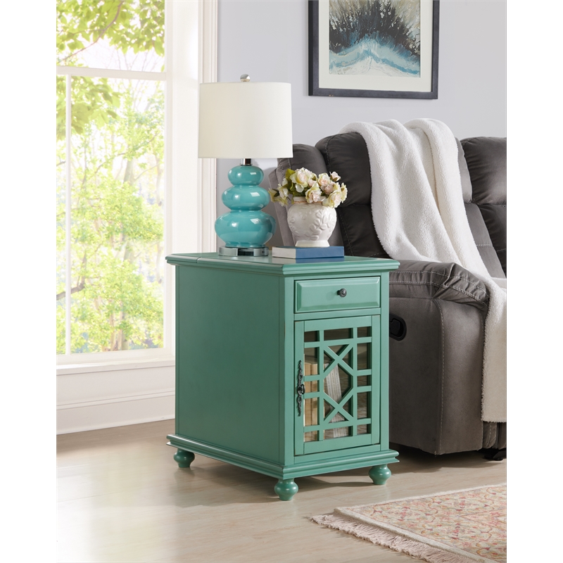 Home Square 2-Piece Set with Elegant Chairside Table & Jules 63