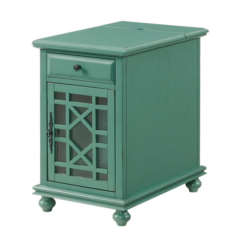 Home Square 2-Piece Set with Elegant Chairside Table & Jules 38