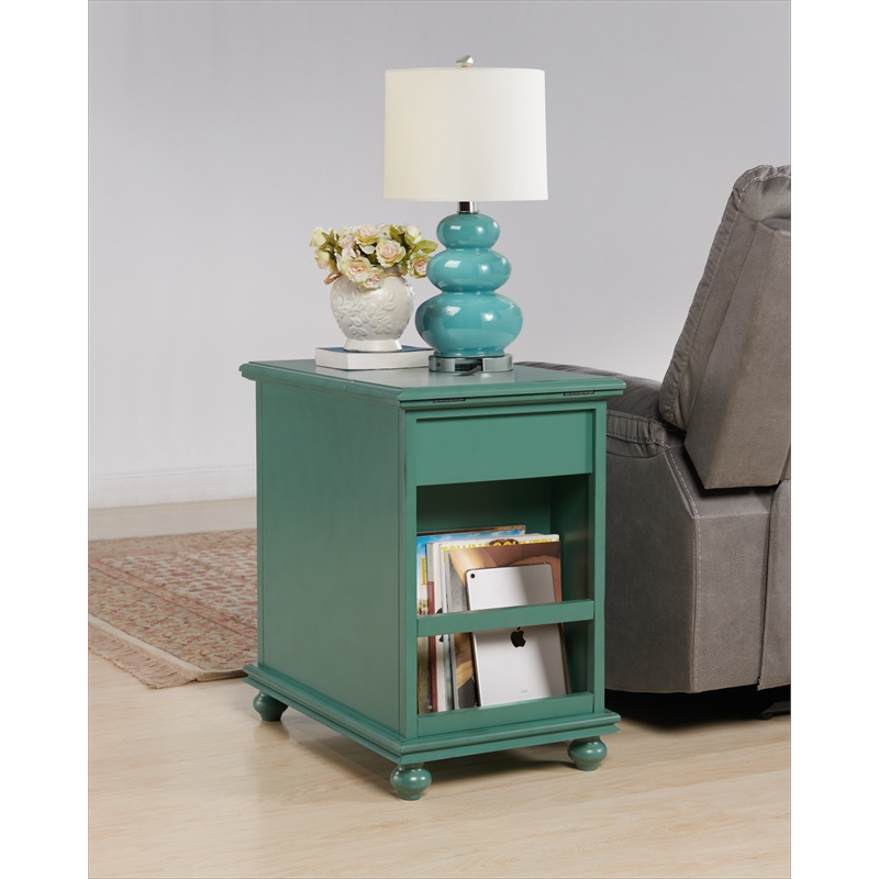 Home Square 2-Piece Set with Elegant Chairside Table & Jules 38