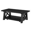 Home Square 2-Piece Set with Bolton Coffee Table & End Table in Black Stain
