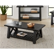 Home Square 2-Piece Set with Bolton Coffee Table & End Table in Black Stain