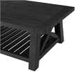 Home Square 2-Piece Set with Bolton Coffee Table & End Table in Black Stain