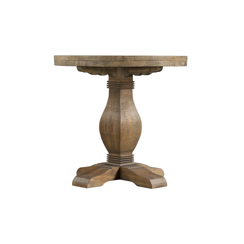 Home Square 2-Piece Set with Napa Solid Wood Coffee Table & Round End Table