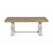 Home Square 2-Piece Set with Napa Solid Wood Coffee Table & End Table in White