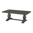 Home Square 2-Piece Set with Napa Solid Wood Coffee Table & End Table in Gray