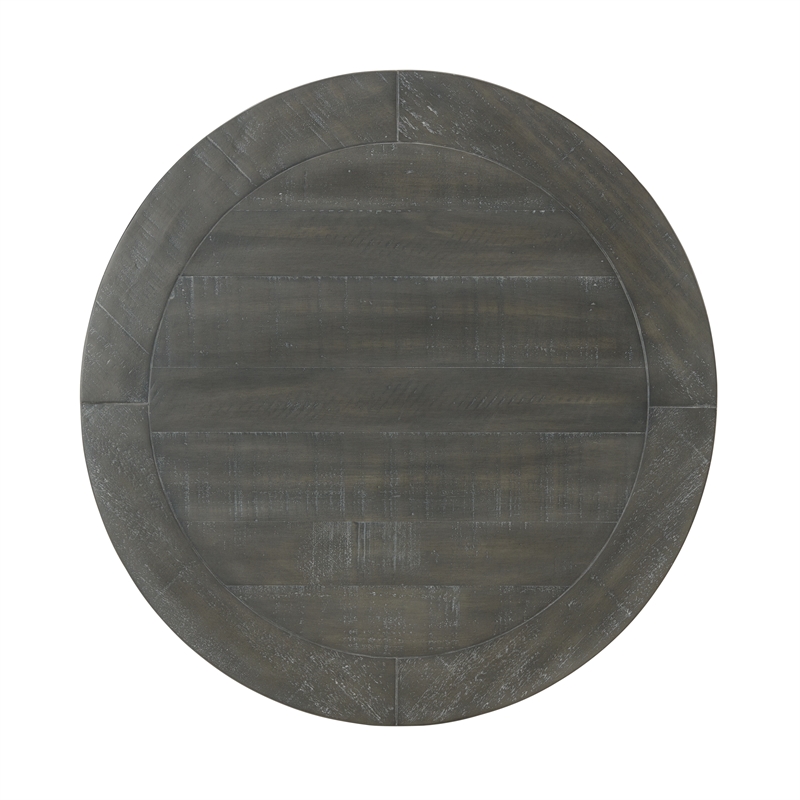 Home Square 2-Piece Set with Napa Solid Wood Coffee Table & End Table in Gray