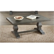 Home Square 2-Piece Set with Napa Solid Wood Coffee Table & End Table in Gray