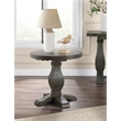 Home Square 2-Piece Set with Napa Solid Wood Coffee Table & End Table in Gray