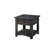Home Square 2-Piece Set with 2 Drawer Coffee Table & End Table in Antique Black