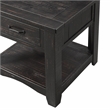 Home Square 2-Piece Set with 2 Drawer Coffee Table & End Table in Antique Black
