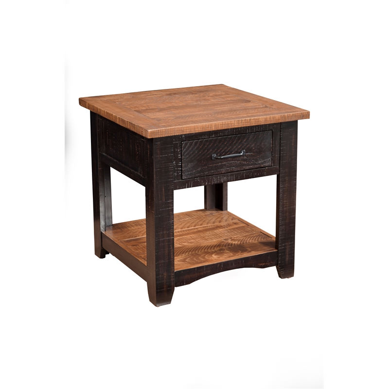 Home Square 2-Piece Set with 2 Drawer Coffee Table & End Table