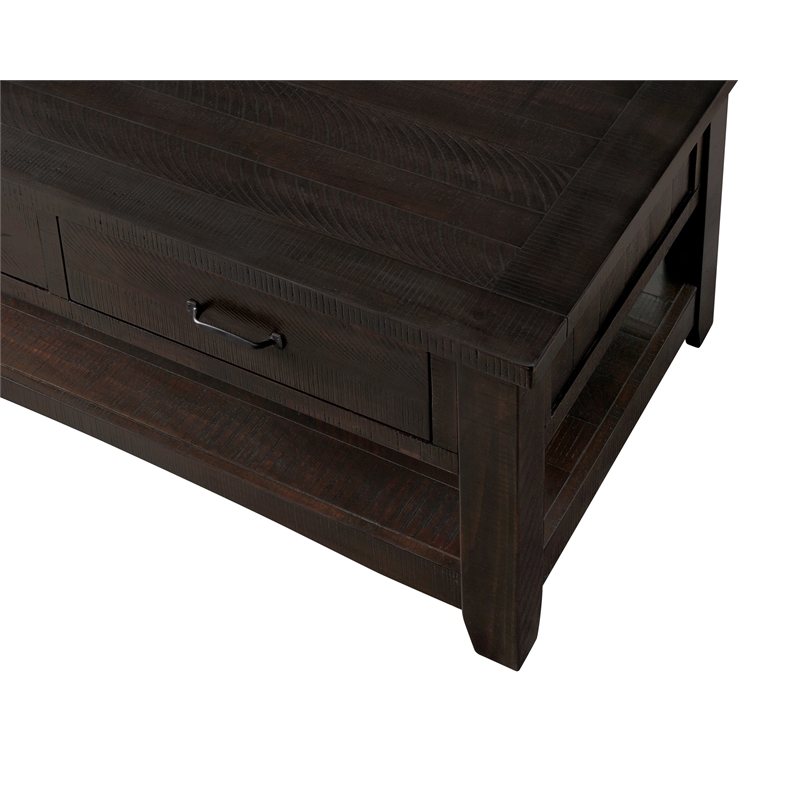 Home Square 2-Piece Set with 2 Drawer Coffee Table & Chairside Table
