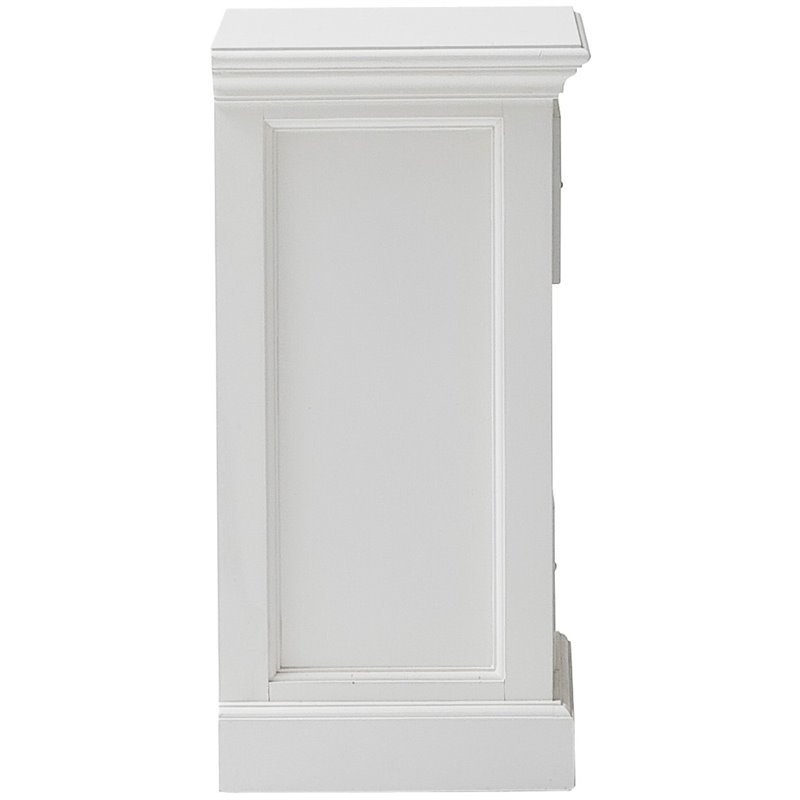 Home Square 3 Drawer Nightstand in Pure White Finish - Set of 2