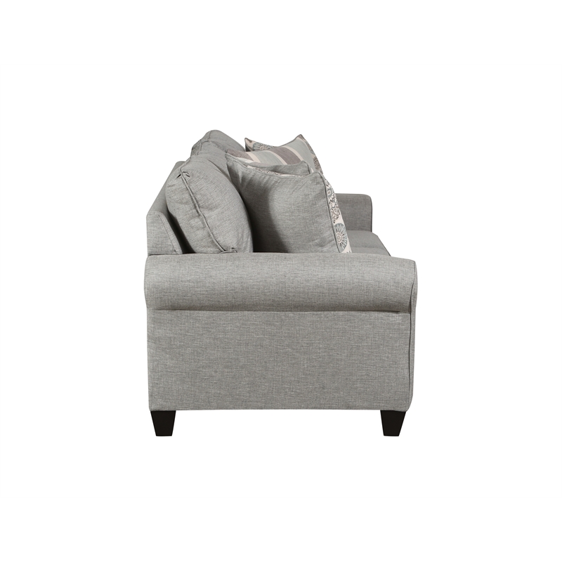 Home Square 5-Piece Set with Ottoman Chair Sofa Accent Chair & Ottoman