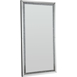 Home Square 2-Piece Set with Fireplace and Accent Mirror in LED Mirrored