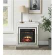 Home Square 2-Piece Set with Mirrored Fireplace & Accent Mirror