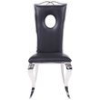 Home Square 5-Piece Set with Stainless Steel Dining Table & 4 Side Chairs