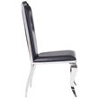 Home Square 7-Piece Set with Steel Dining Table & 6 Side Chairs