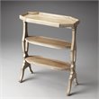 Home Square Transitional Accent Table in Gray Finish - Set of 2